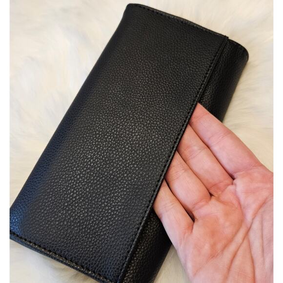 C. Wonder Black Flap Clutch Wallet - Picture 5 of 5